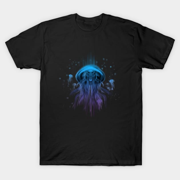 alien jellyfish T-Shirt by martinskowsky